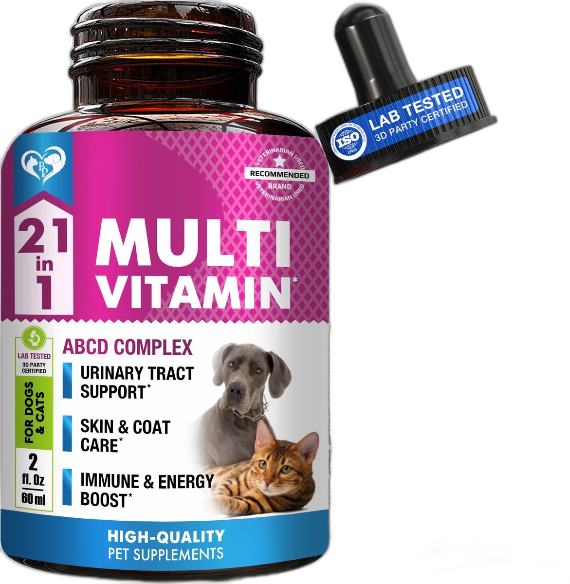 Beloved Pets 21-in-1 Multivitamin Liquid with Glucosamine & Cranberry