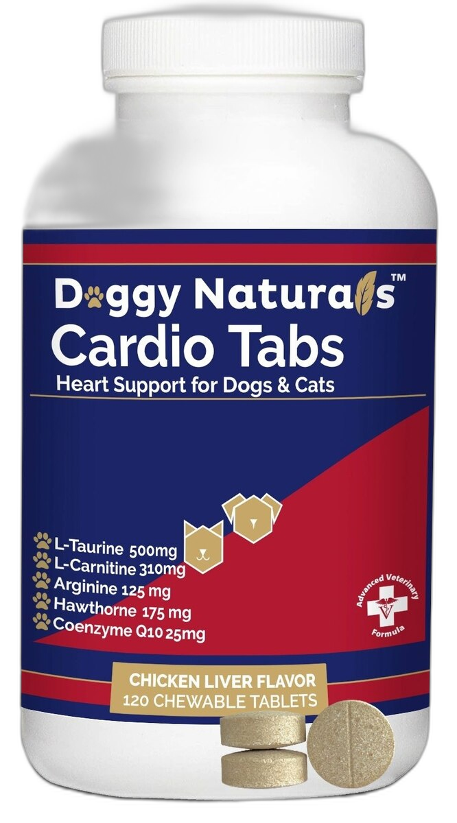 Cardio Heart Health Chicken Flavored Tablets Supplements for Cats & Dogs