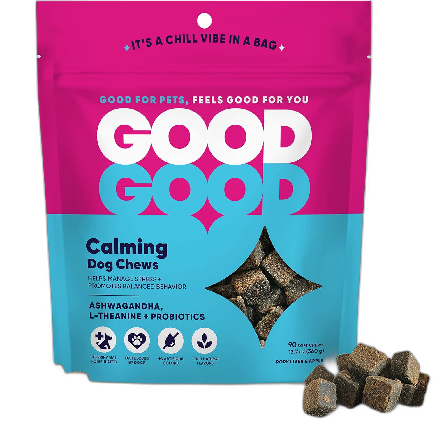 GoodGood Calming Chews for Dogs pet supplement