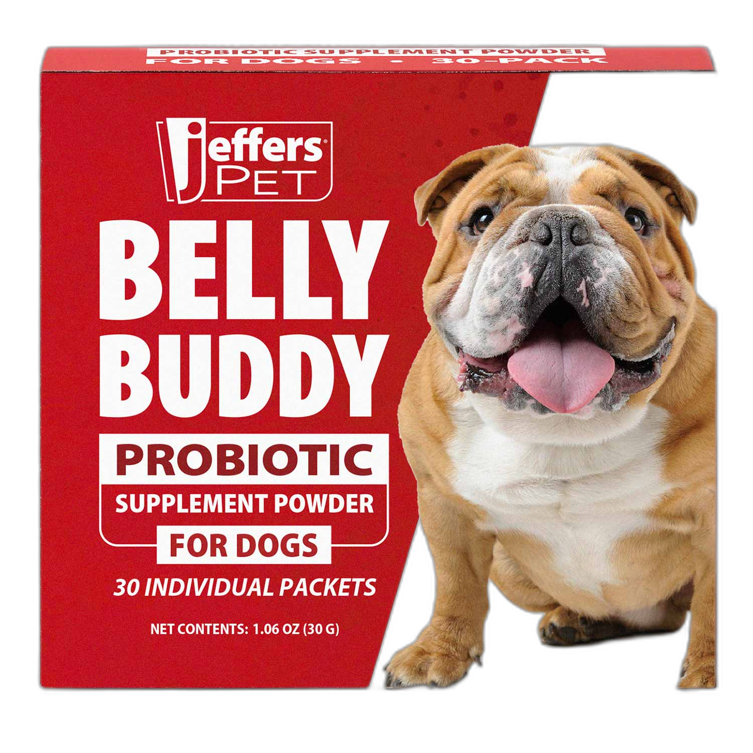 Jeffers Belly Buddy Probiotic Packets Digestive Aid Powder Supplement pet supplement