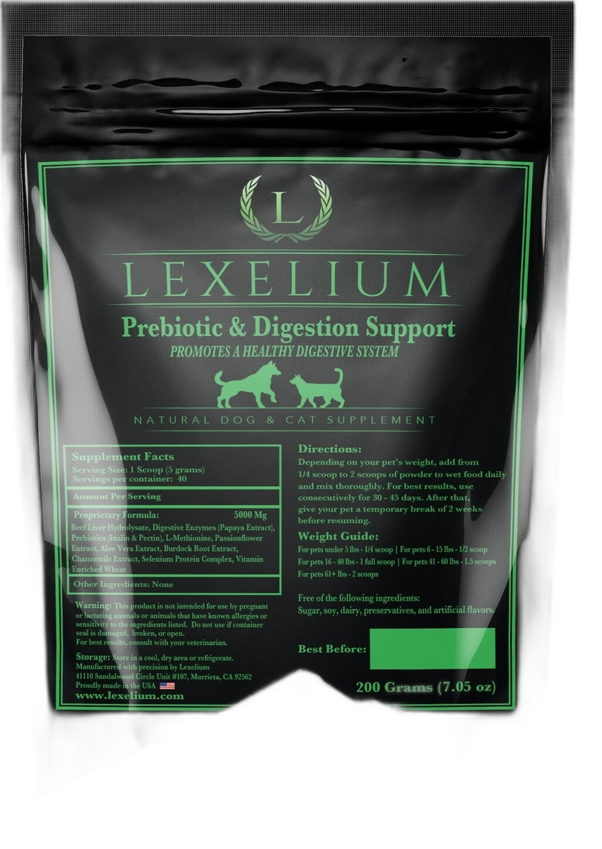 Lexelium Prebiotic & Digestion Support Dog & Cat Supplement pet supplement
