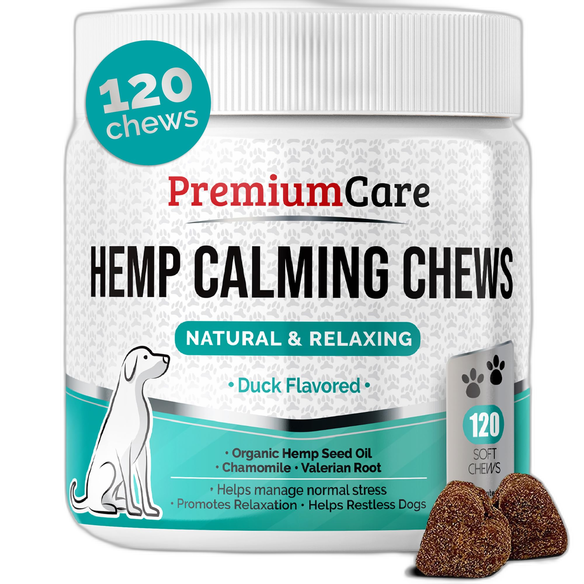 Premium Care Calming Chews for Dogs calming & anxiety supplement
