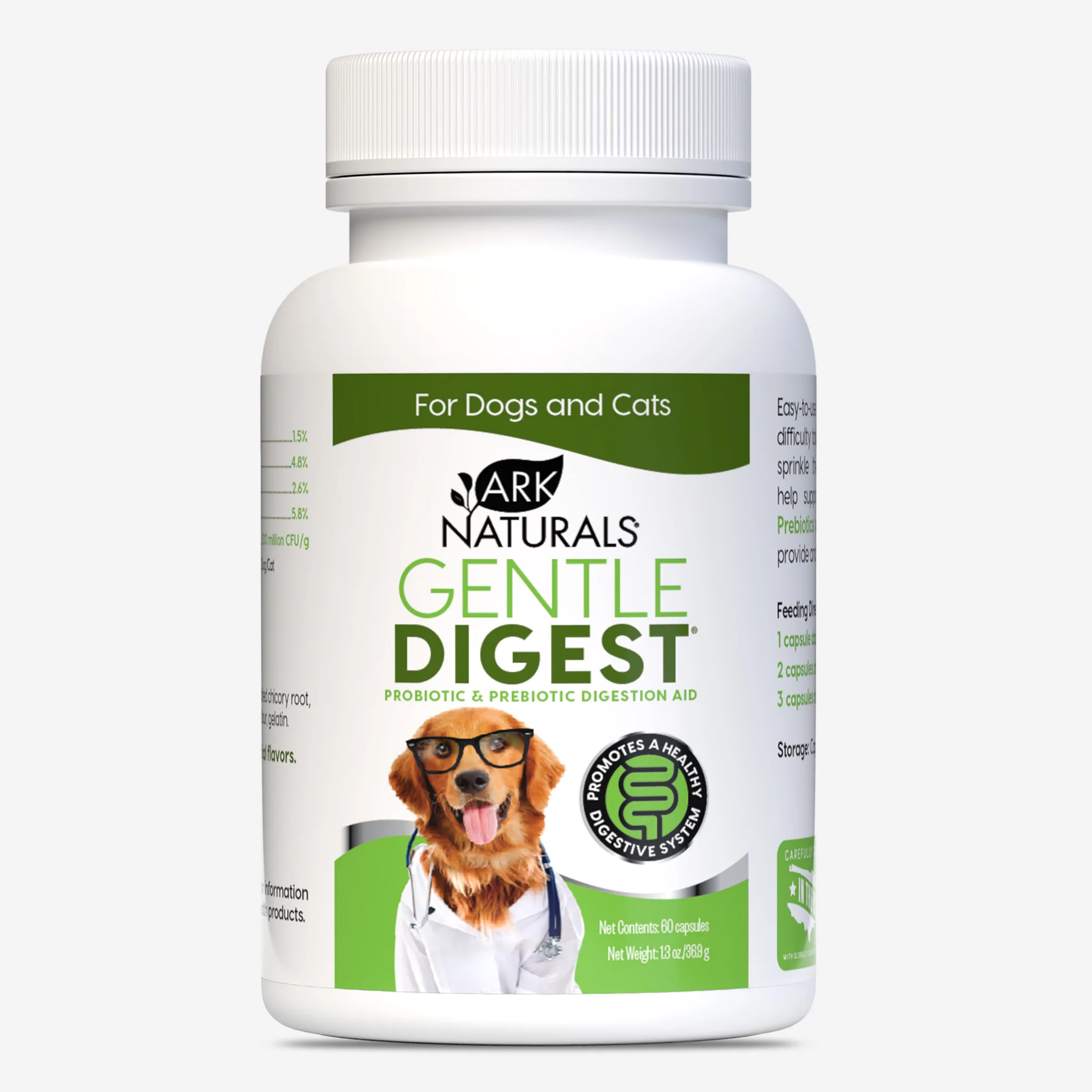 Ark Naturals Gentle Digest Probiotics for Dogs & Cats