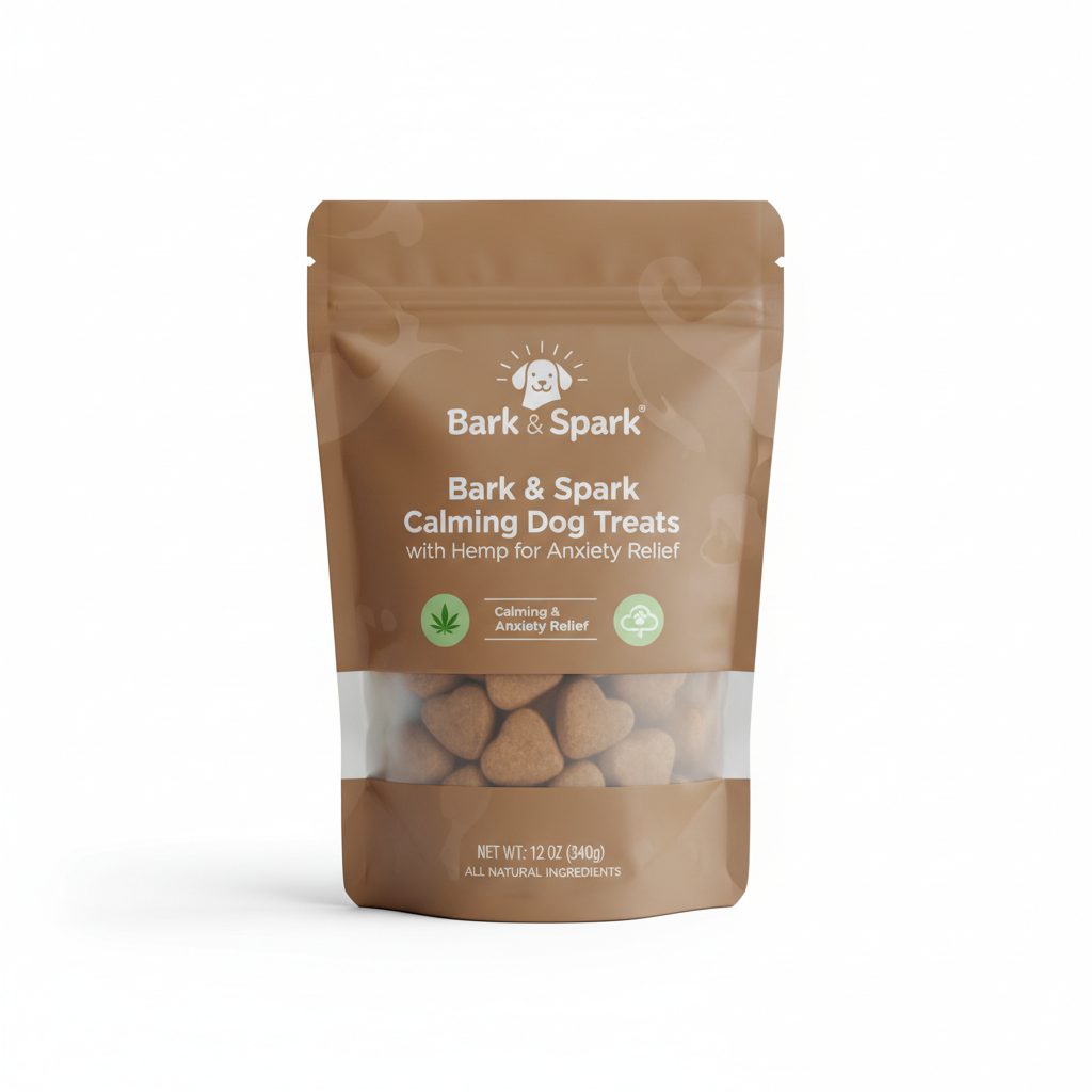 Bark & Spark Calming Dog Treats with Hemp for Anxiety Relief calming & anxiety supplement