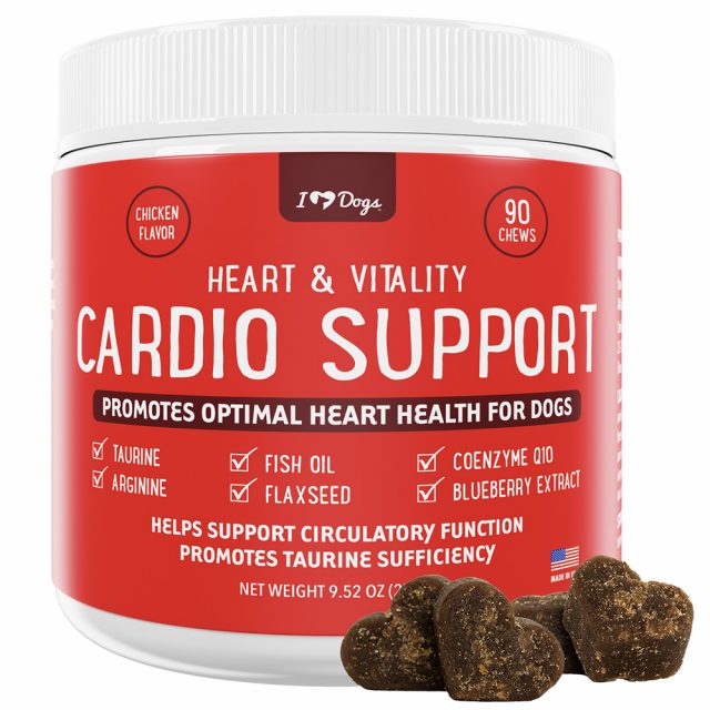Cardio Heart Health Chicken Flavored Tablets Supplements for Cats & Dogs pet supplement