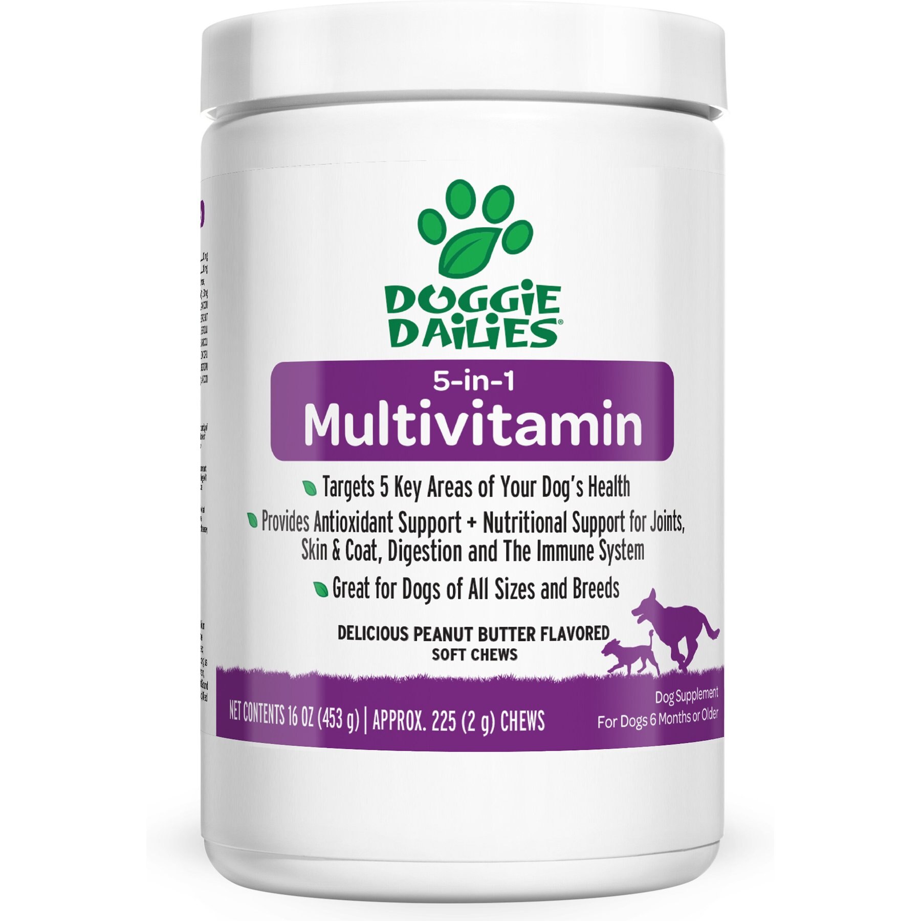 Doggie Dailies 5-in-1 Multivitamin for Dogs pet supplement