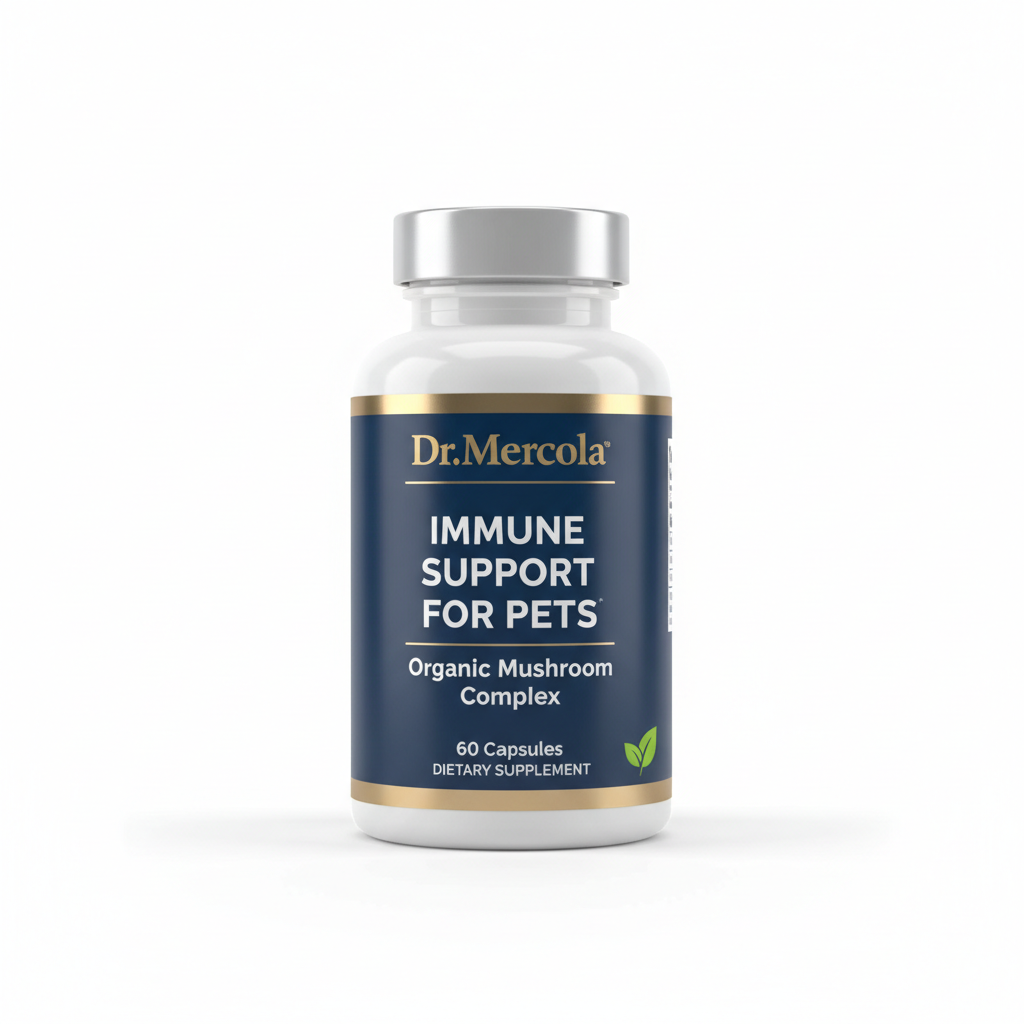 Dr. Mercola Immune Support for Pets - Organic Mushroom Complex, 60 Capsules