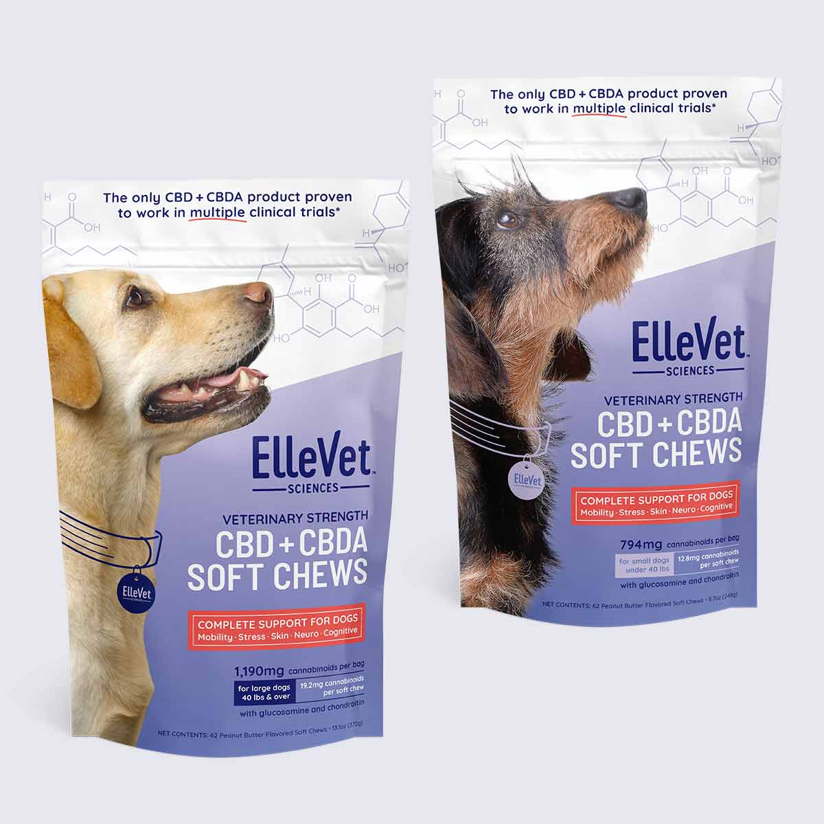 ElleVet Sciences Hemp CBD Chews for Dogs - Veterinary Strength Calming Support