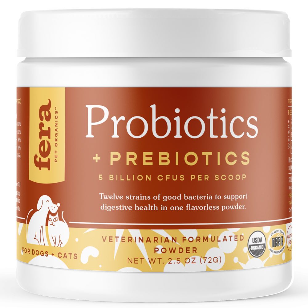 Fera Pet Organics Probiotics with Prebiotics for Dogs and Cats