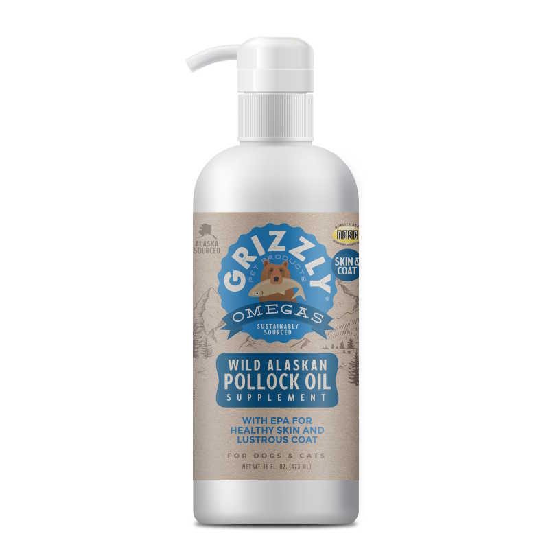 Grizzly Pollock Oil Supplement for Dogs & Cats pet supplement