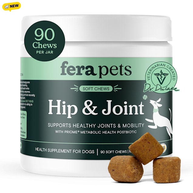 Fera Pet Organics Organic Hip + Joint Supplement for Dogs - Turmeric & Collagen