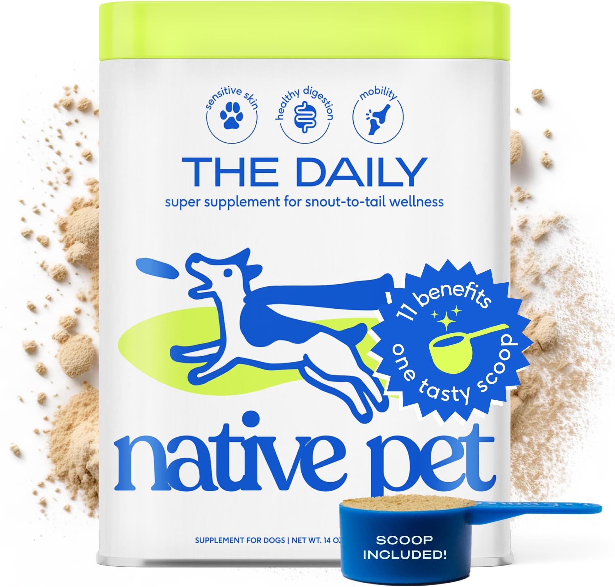 Native Pet Senior Daily Powder 12-in-1 Supplement for Senior Dogs pet supplement
