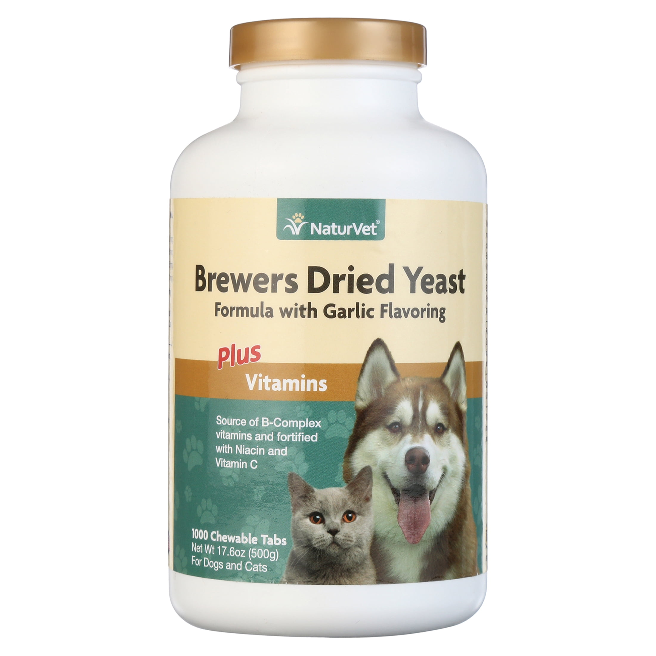 NaturVet Brewers Yeast with Garlic for Dogs & Cats