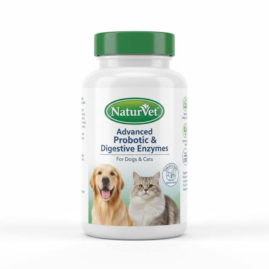 NaturVet Brewers Yeast with Garlic for Dogs & Cats pet supplement