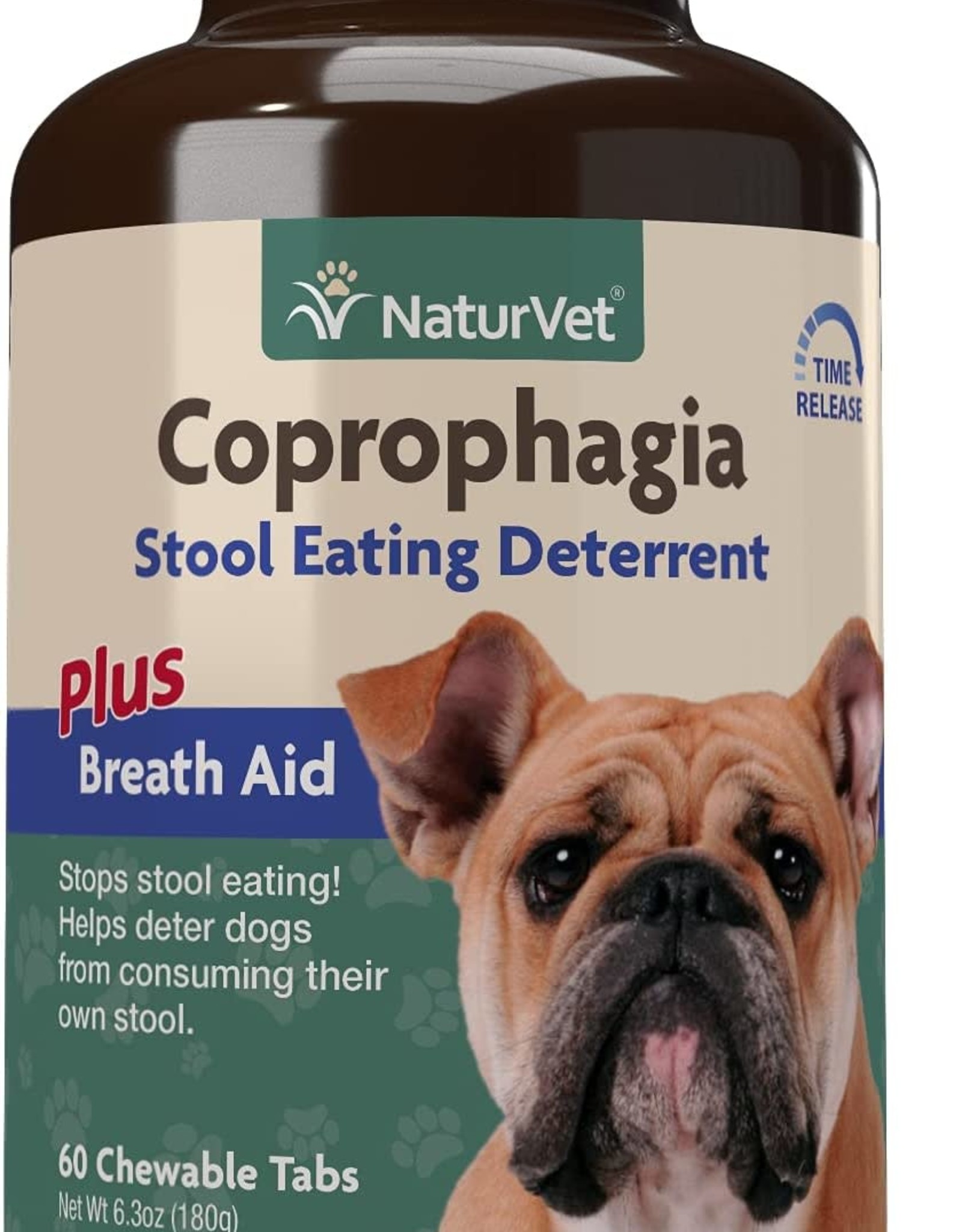 NaturVet Coprophagia Stool Eating Deterrent Plus Breath Aid for Dogs