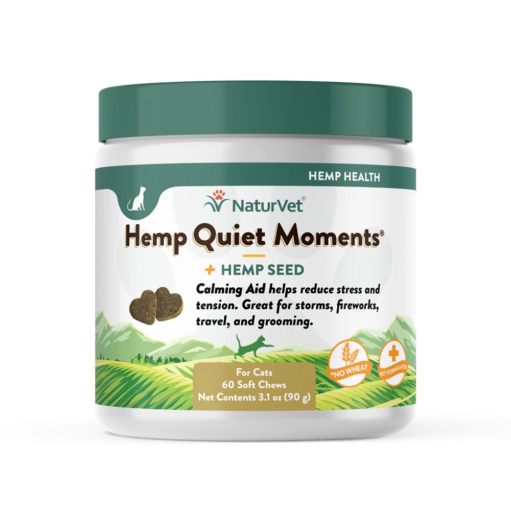 NaturVet Hemp Quiet Moments Calming Aid Plus Hemp Seed