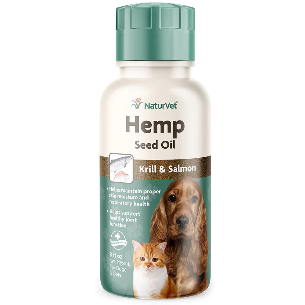 NaturVet Hemp Seed Oil for Dogs & Cats