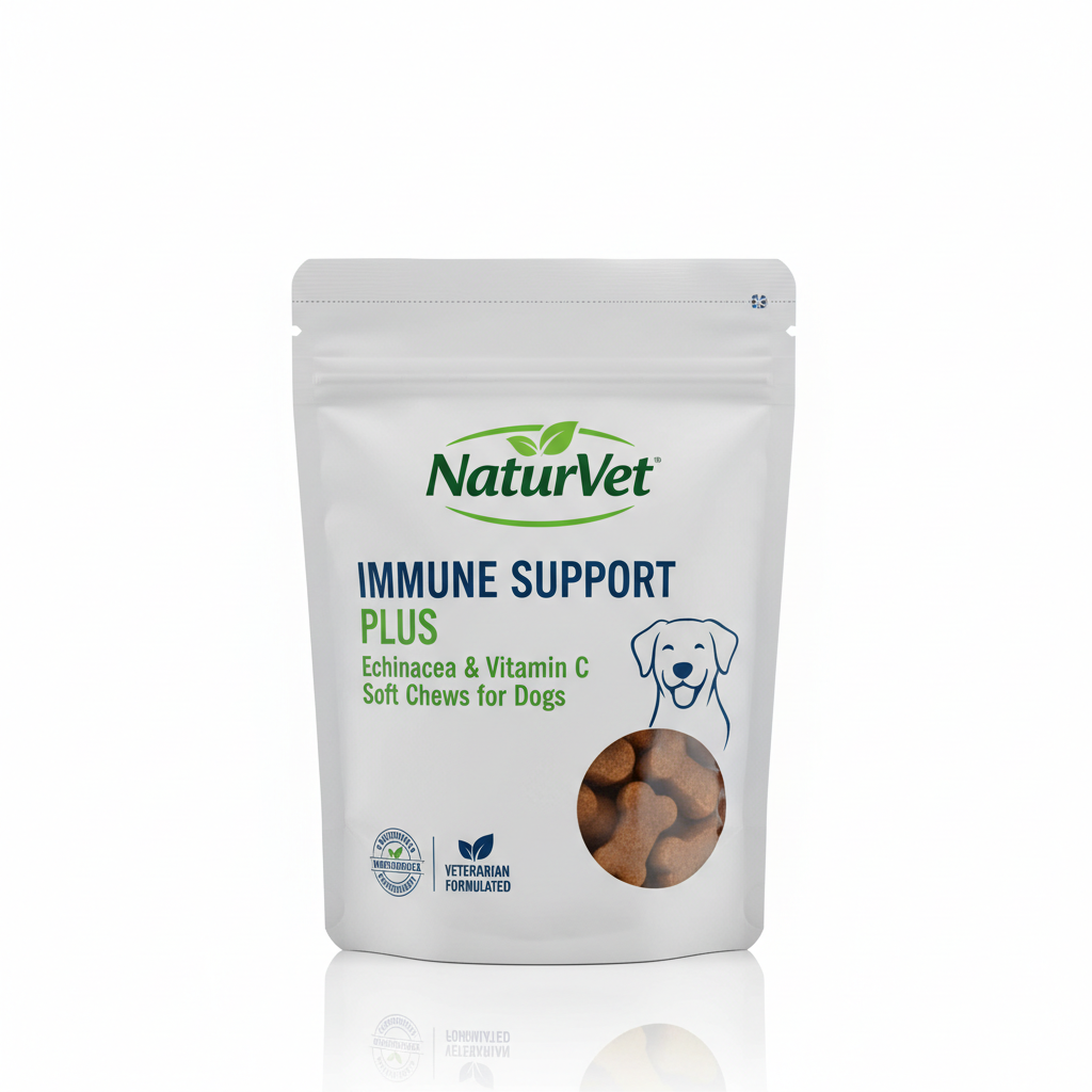 NaturVet Immune Support Plus Echinacea & Vitamin C Soft Chews for Dogs