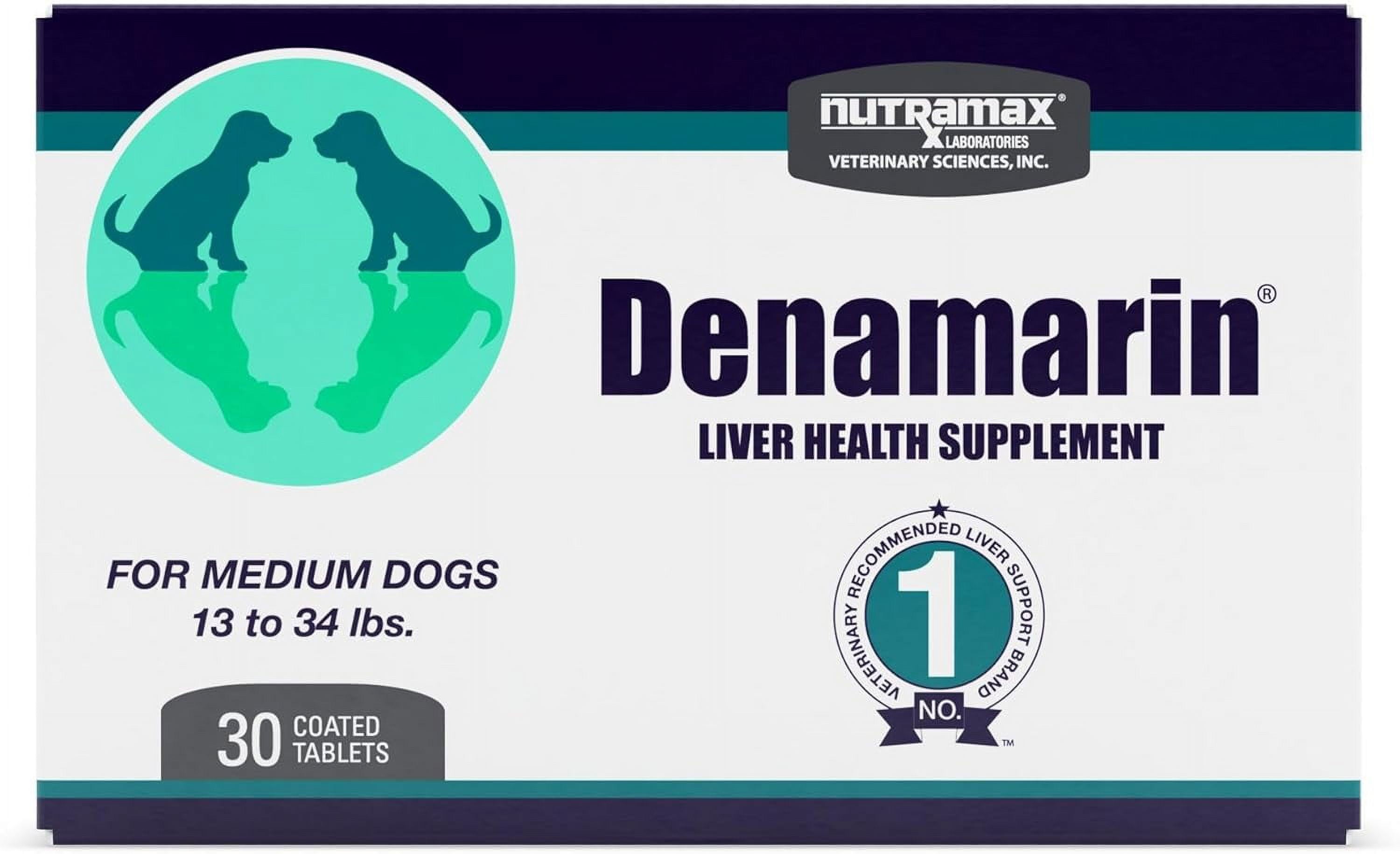 Nutramax Denamarin Liver Health Supplement for Medium Dogs by Nutramax