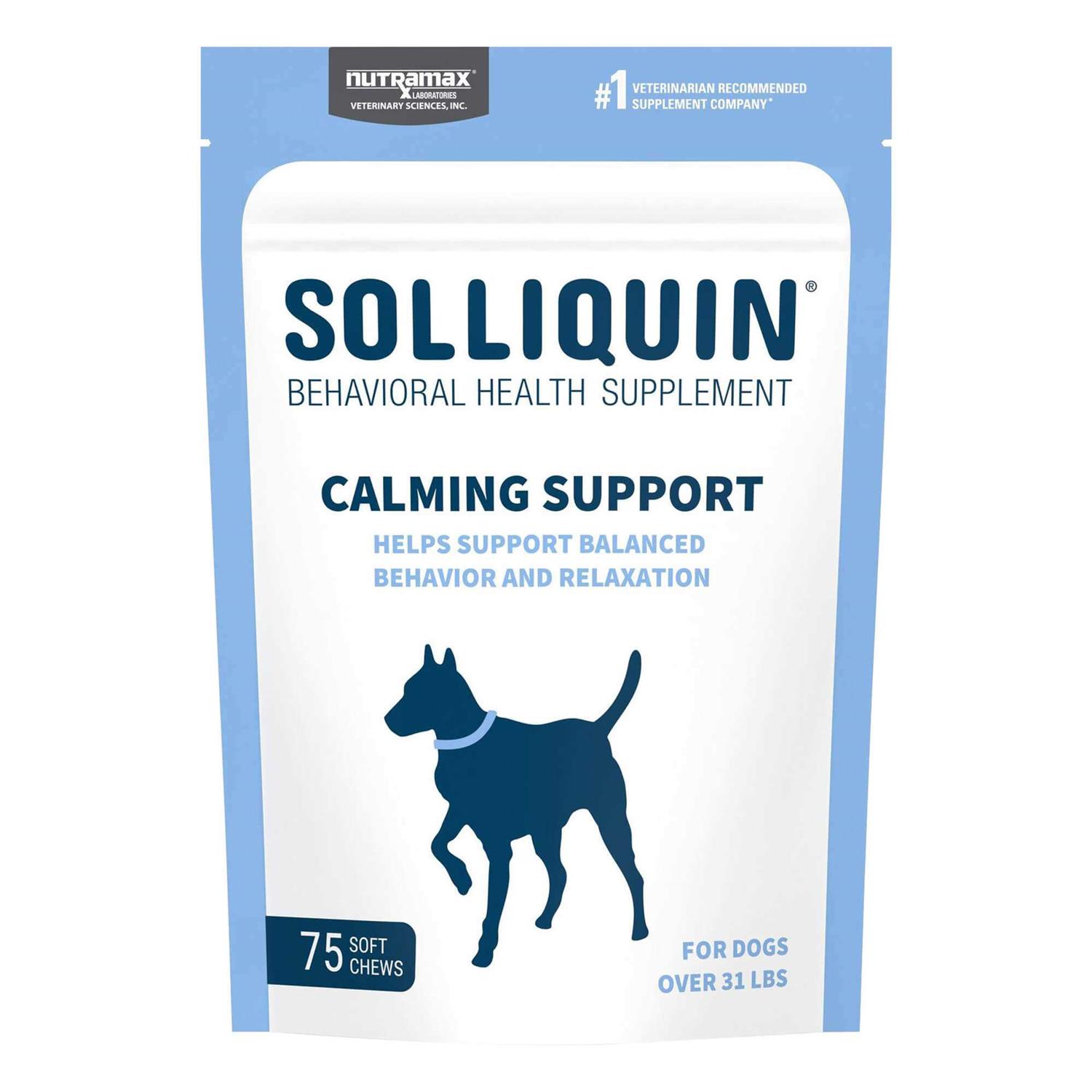 Nutramax Solliquin Calming Behavioral Health Supplement for Dogs pet supplement