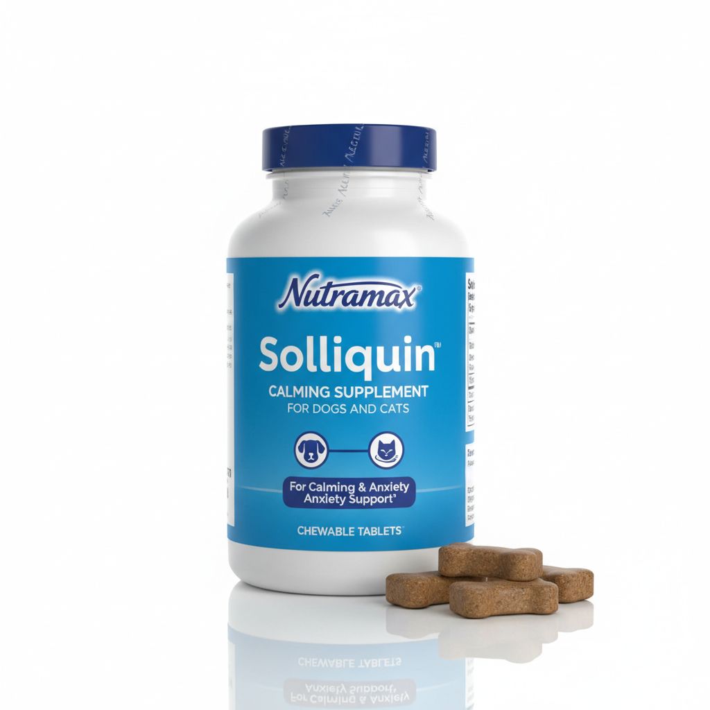 Nutramax Solliquin Calming Supplement for Dogs and Cats
