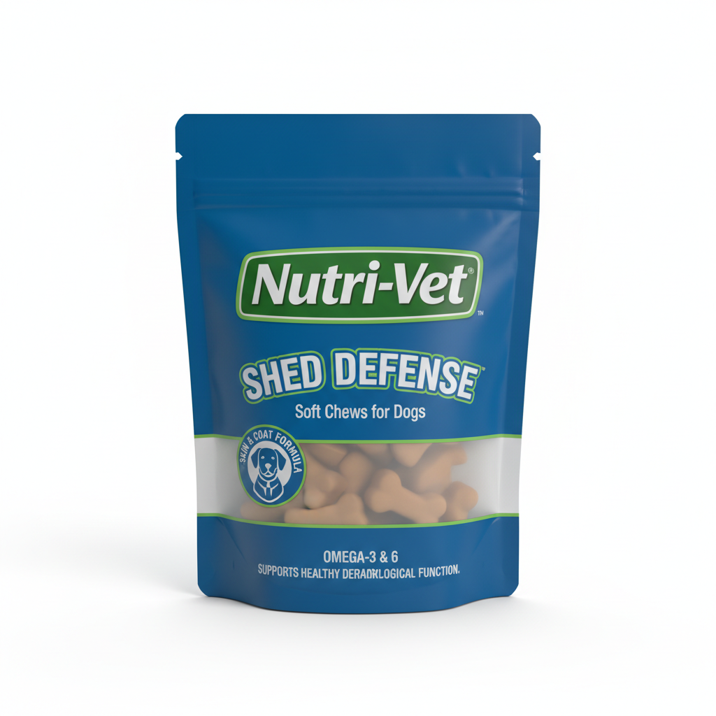 Nutri-Vet Shed Defense Soft Chews for Dogs skin & coat supplement