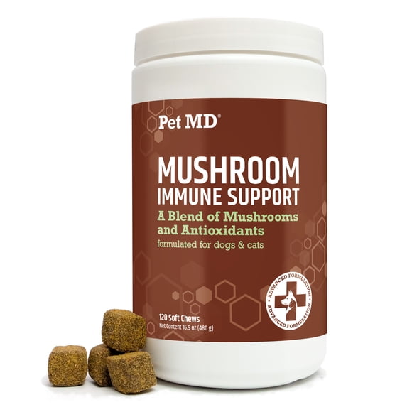 Pet MD Mushroom Immune Support Chews pet supplement