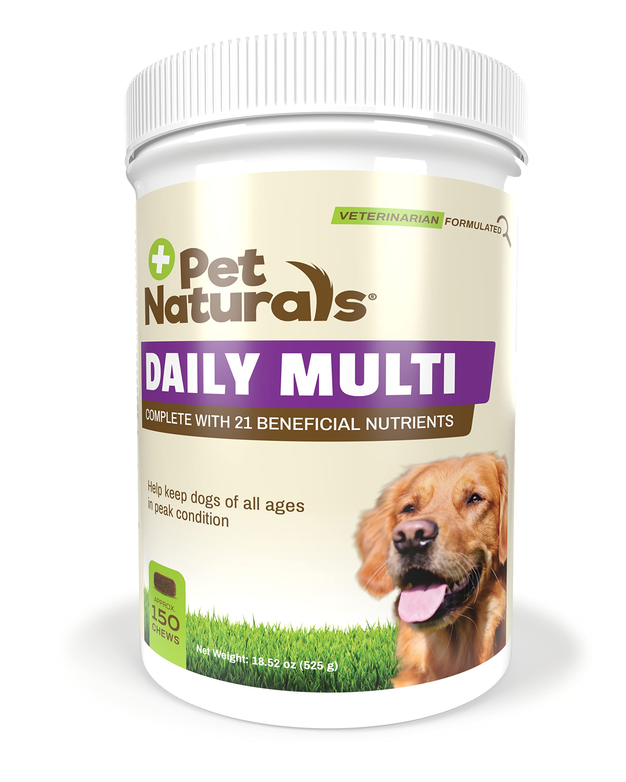 Pet Naturals of Vermont Daily Multi for Dogs - Comprehensive Vitamin & Mineral Support