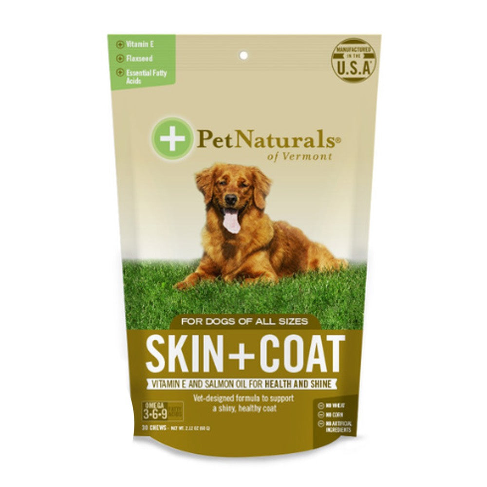 Pet Naturals of Vermont Skin & Coat Chews for Dogs & Cats
