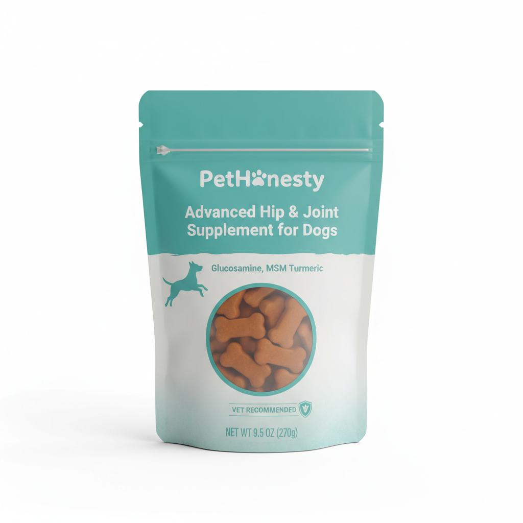 PetHonesty Advanced Hip & Joint Supplement for Dogs - Glucosamine, MSM, Turmeric joint & hip supplement