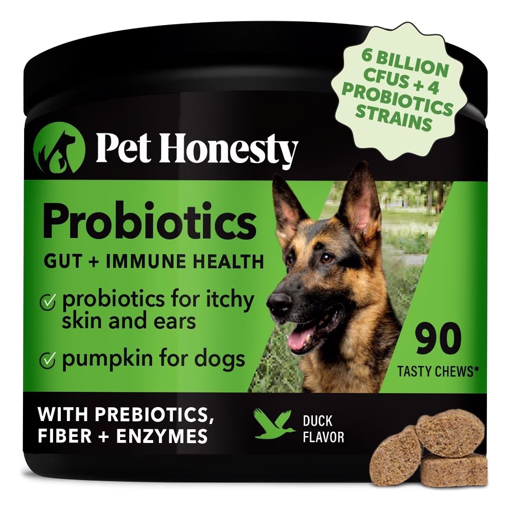 PetHonesty Digestive Probiotic Chews for Dogs - 6 Billion CFUs