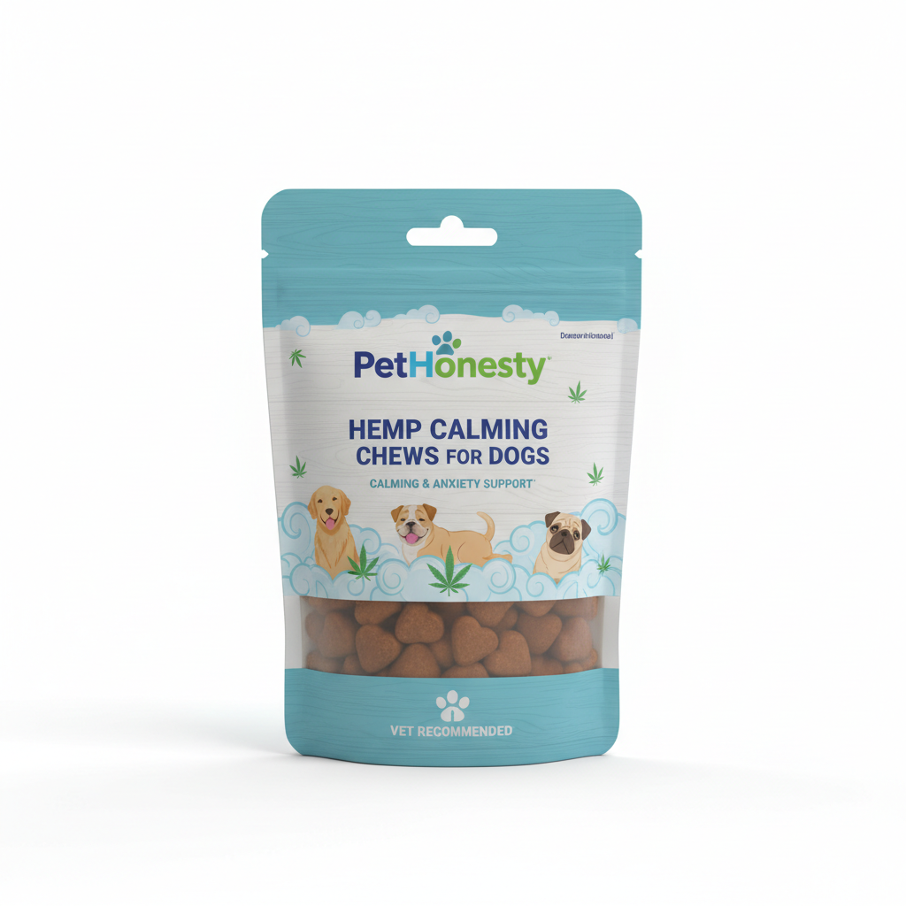 PetHonesty Hemp Calming Chews for Dogs calming & anxiety supplement