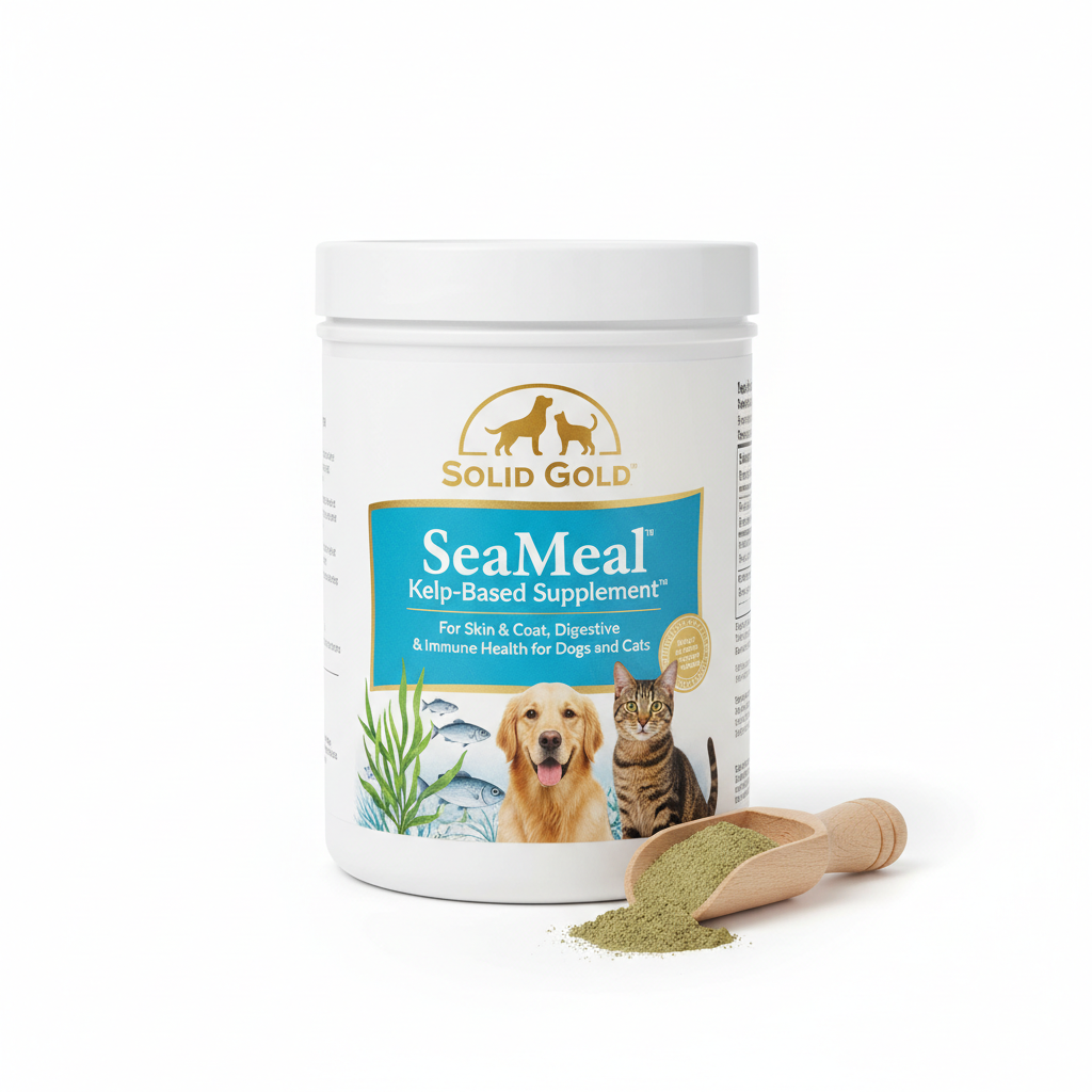 Solid Gold SeaMeal Kelp-Based Supplement for Skin & Coat, Digestive & Immune Health for Dogs & Cats multivitamins supplement