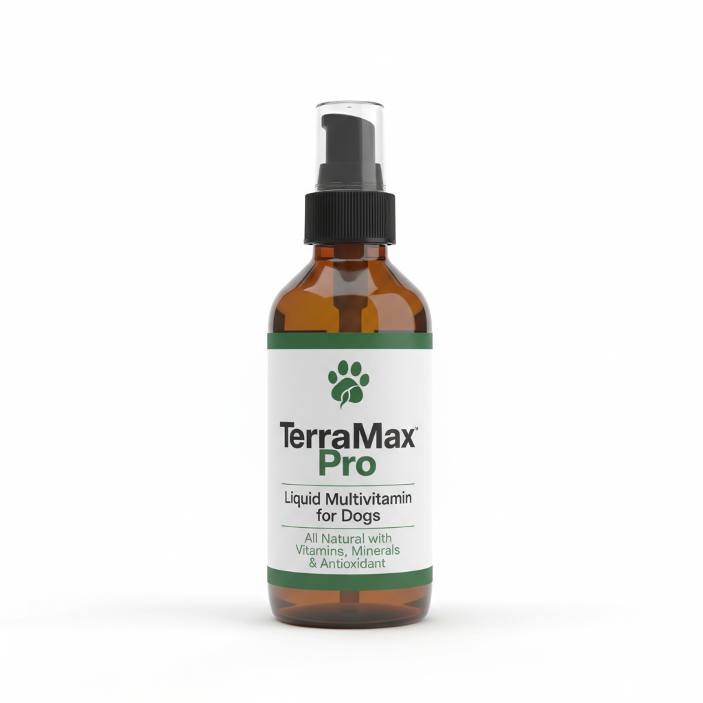 TerraMax Pro Liquid Multivitamin for Dogs - All Natural with Vitamins, Minerals & Antioxidants pet supplement