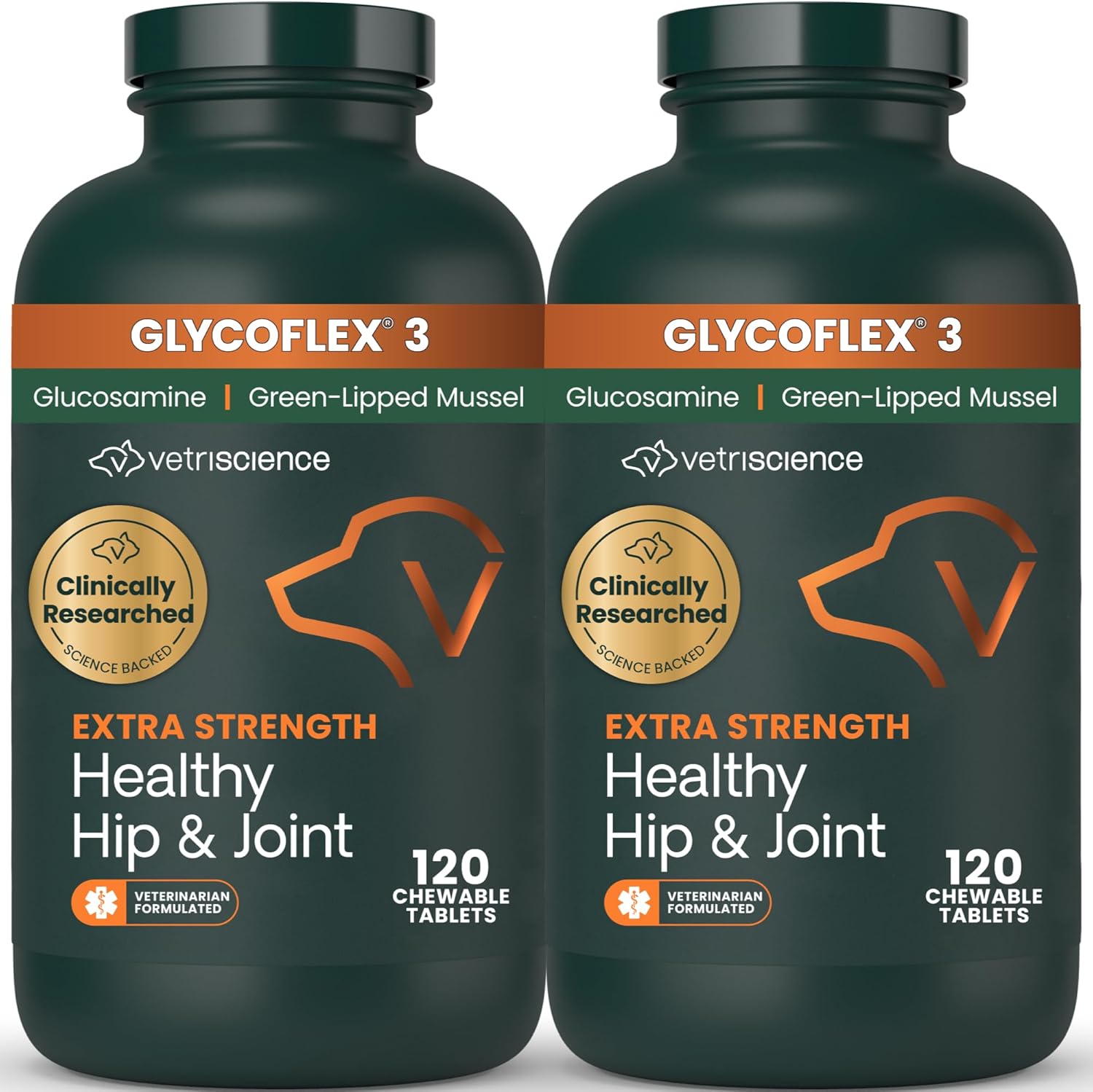 VetriScience GlycoFlex 3 Maximum Strength Hip & Joint Support for Dogs