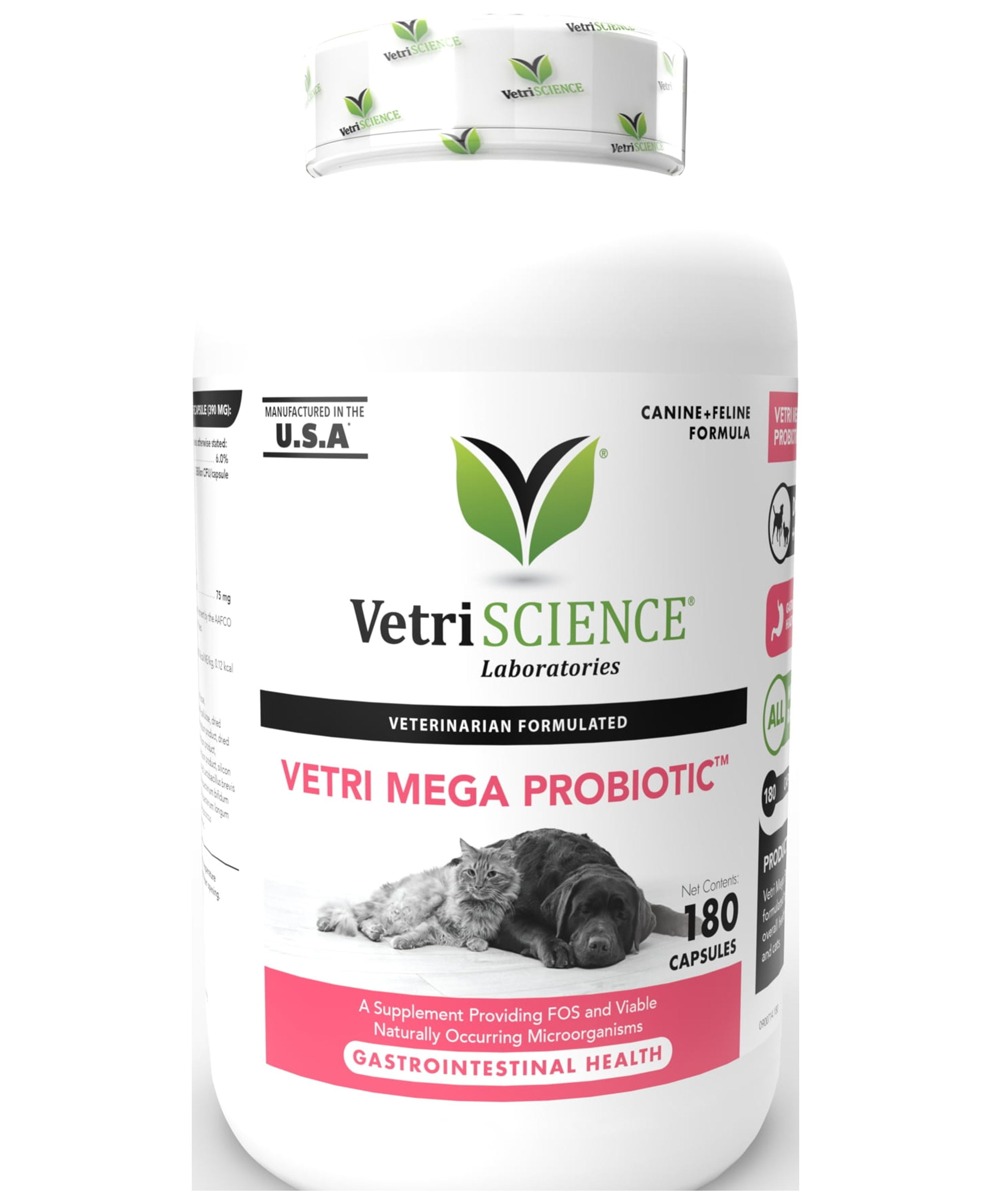VetriScience Vetri Mega Probiotic for Dogs and Cats
