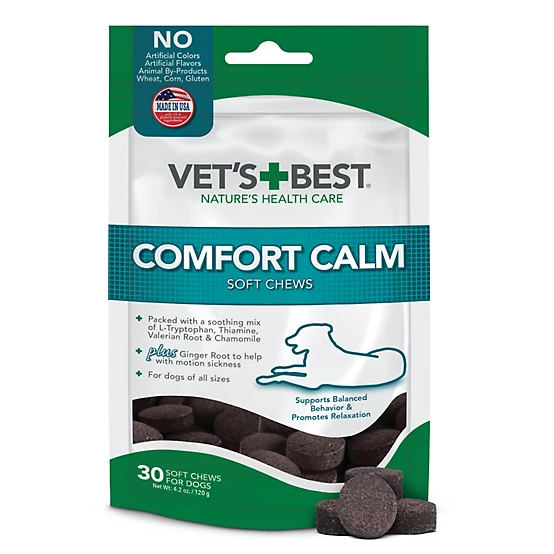 Vets Best Comfort Calm Soft Chews for Dogs pet supplement
