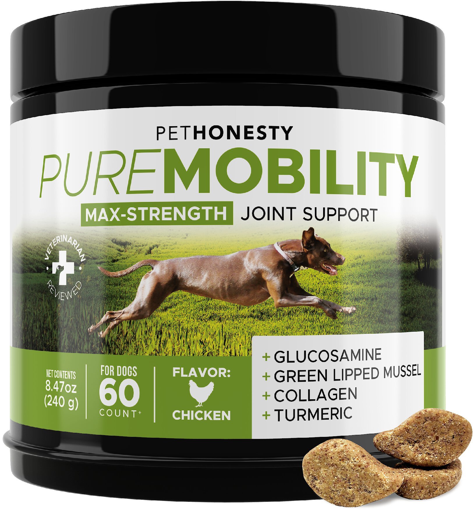 Wagwellies Joint & Mobility Soft Chews for Dogs, Chicken Flavored