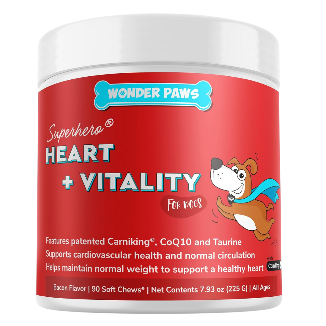 Wonder Paws Cardio Support Soft Chews Supplement for Dogs, 90 count