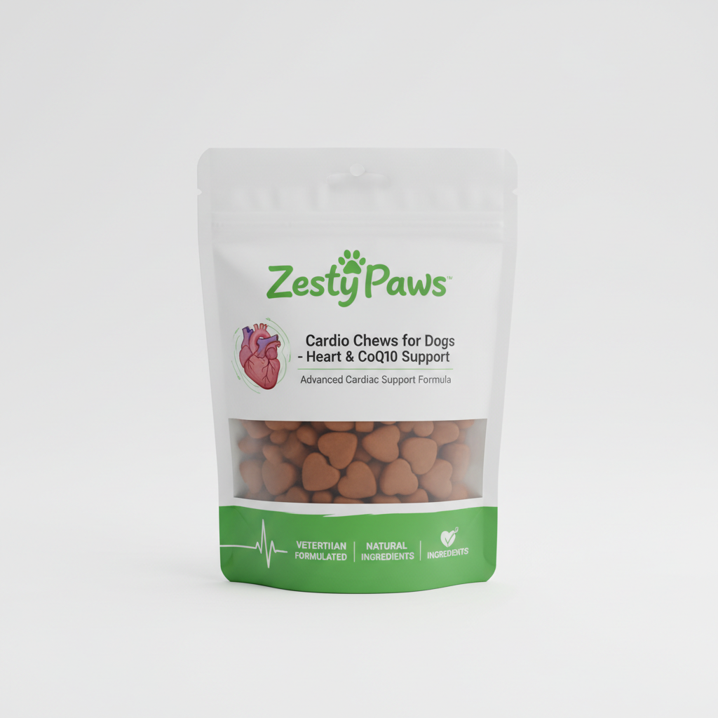 Zesty Paws Cardio Chews for Dogs - Heart & CoQ10 Support