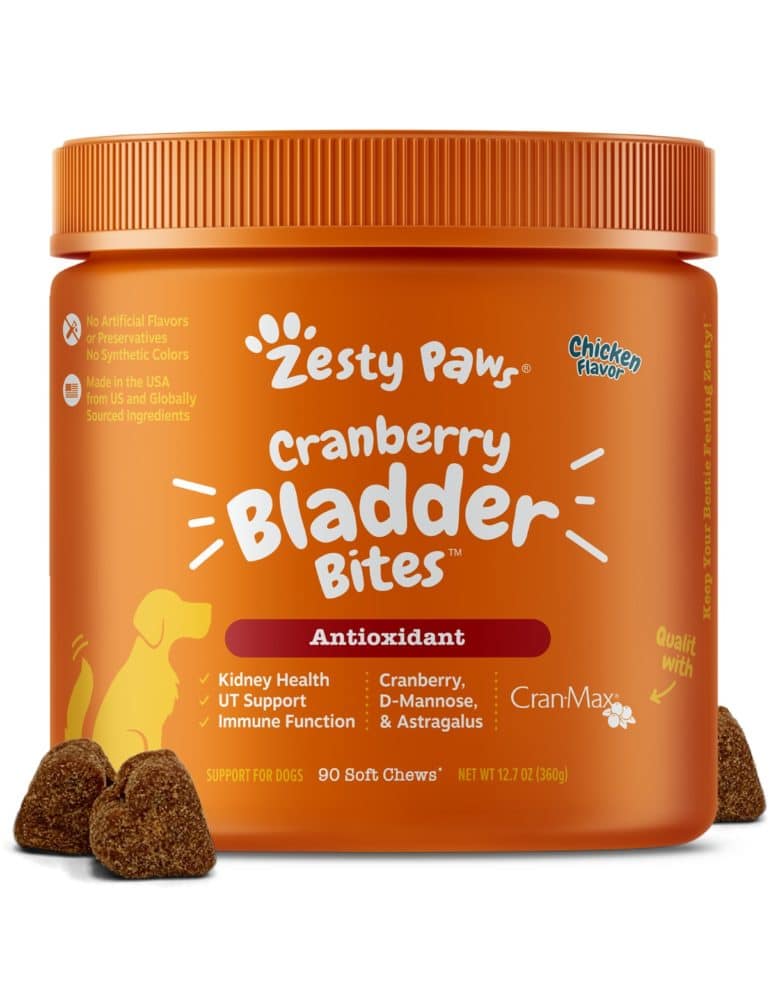 Zesty Paws Cranberry Bladder Bites for Dogs pet supplement