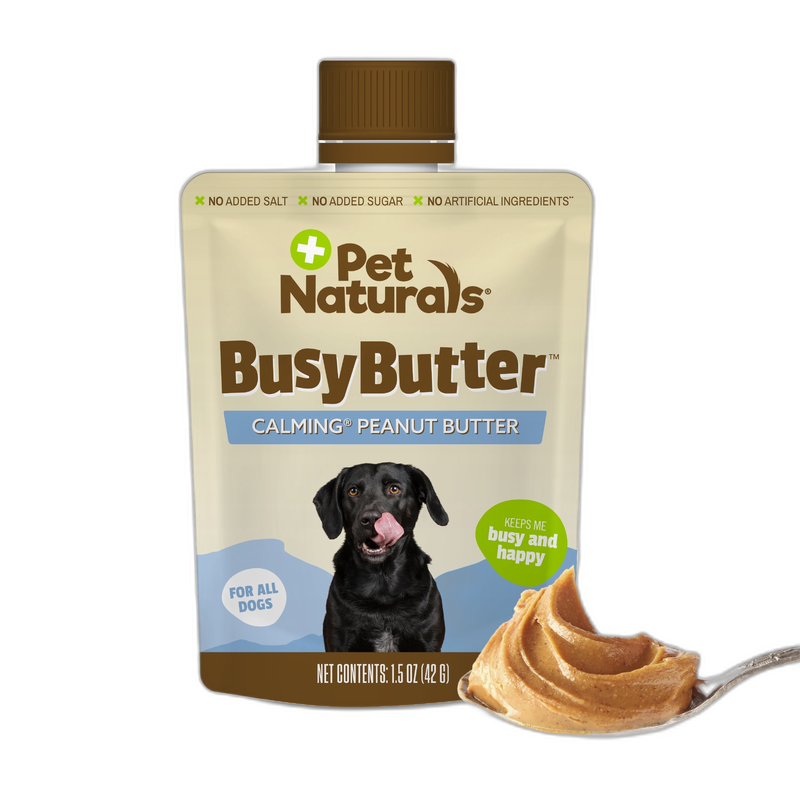 Pet Naturals BusyButter Easy Squeeze Calming Peanut Butter calming & anxiety supplement