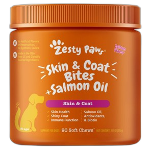 Zesty Paws Pure Wild Alaskan Salmon Oil Soft Chews pet supplement