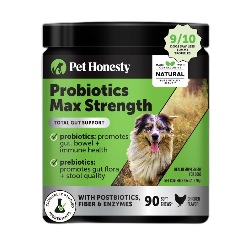 PetHonesty Digestive Probiotics MAX Strength for Dogs digestive health supplement
