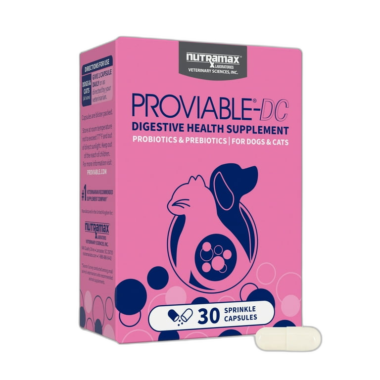 Nutramax Proviable-DC Digestive Health Supplement for Dogs & Cats digestive health supplement