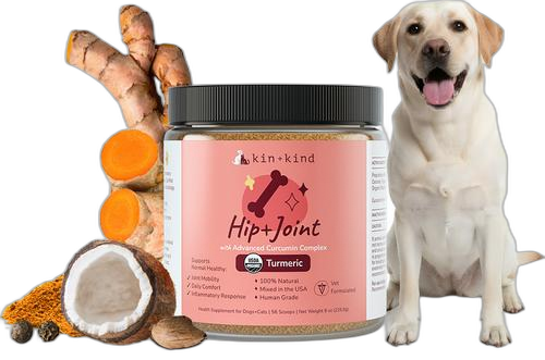 Kin+Kind, Hip + Joint with Advanced Curcumin Complex, For Dogs + Cats, Turmeric, 4 oz (113.4 g) by Kin+Kind