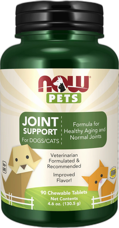 NOW Foods, Pets, Joint Support for Dogs/Cats, 90 Chewable Tablets, 4.6 oz (130.5 g)