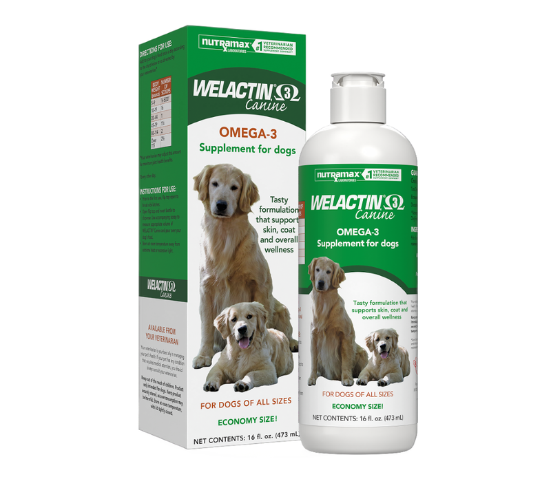 Nutramax Welactin Omega-3 Fish Oil Skin & Coat Supplement for Dogs pet supplement