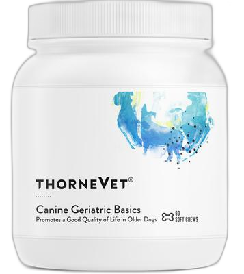 ThorneVET Canine Geriatric Basics Chew Supplement for Senior Dogs senior pet supplement