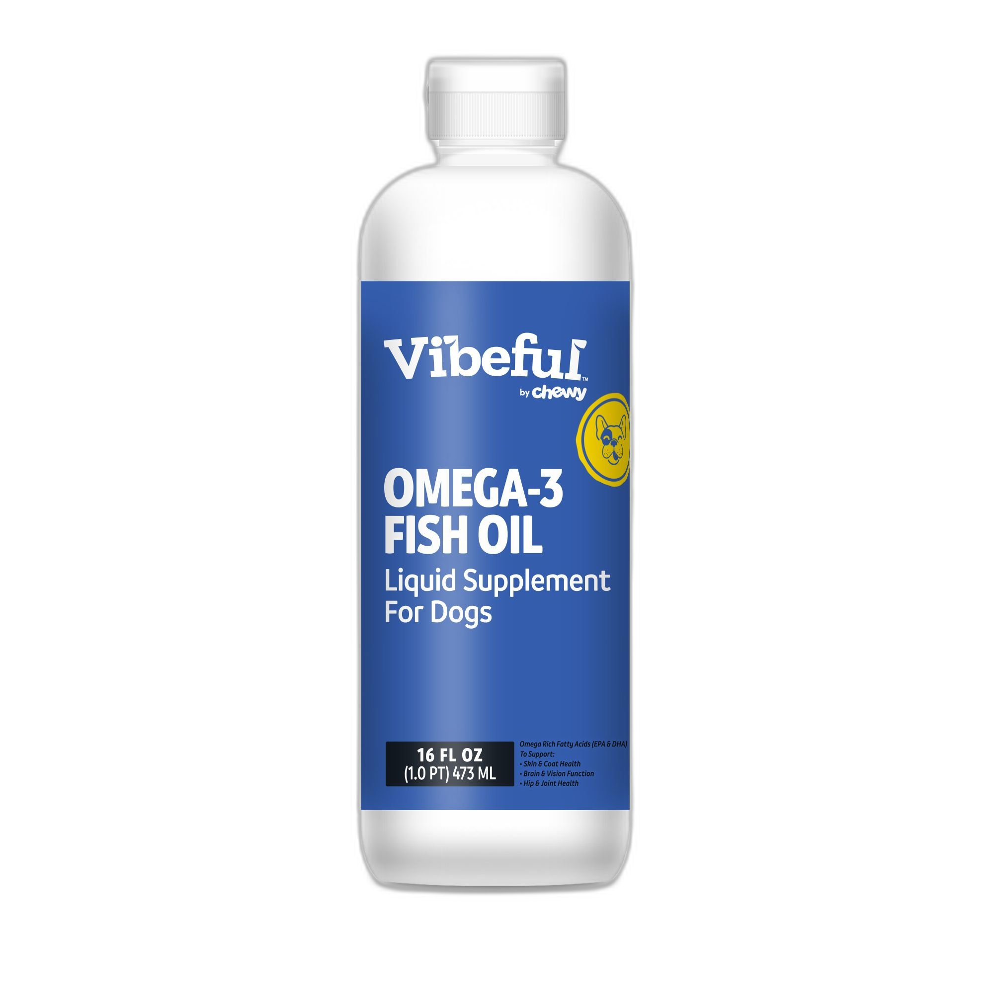 Vibeful Omega-3 Fish Oil Liquid Skin & Coat Supplement for Dogs by Vibeful